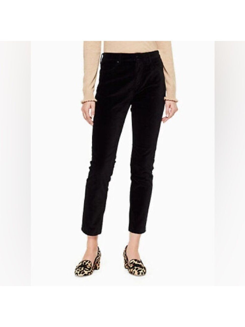 Kate Spade x Broome Street Black Stretch
Velveteen Pants Sz 25